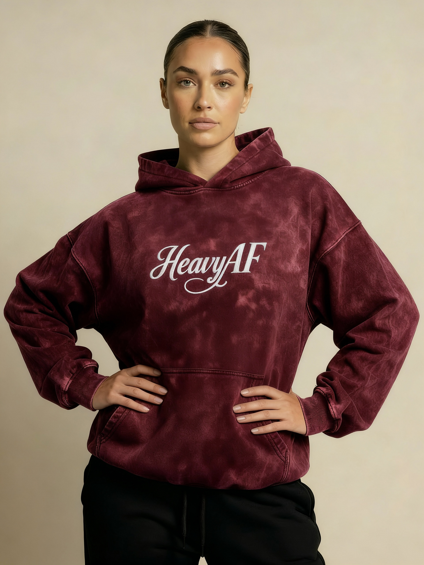 Hoodie Acid wash Mujer