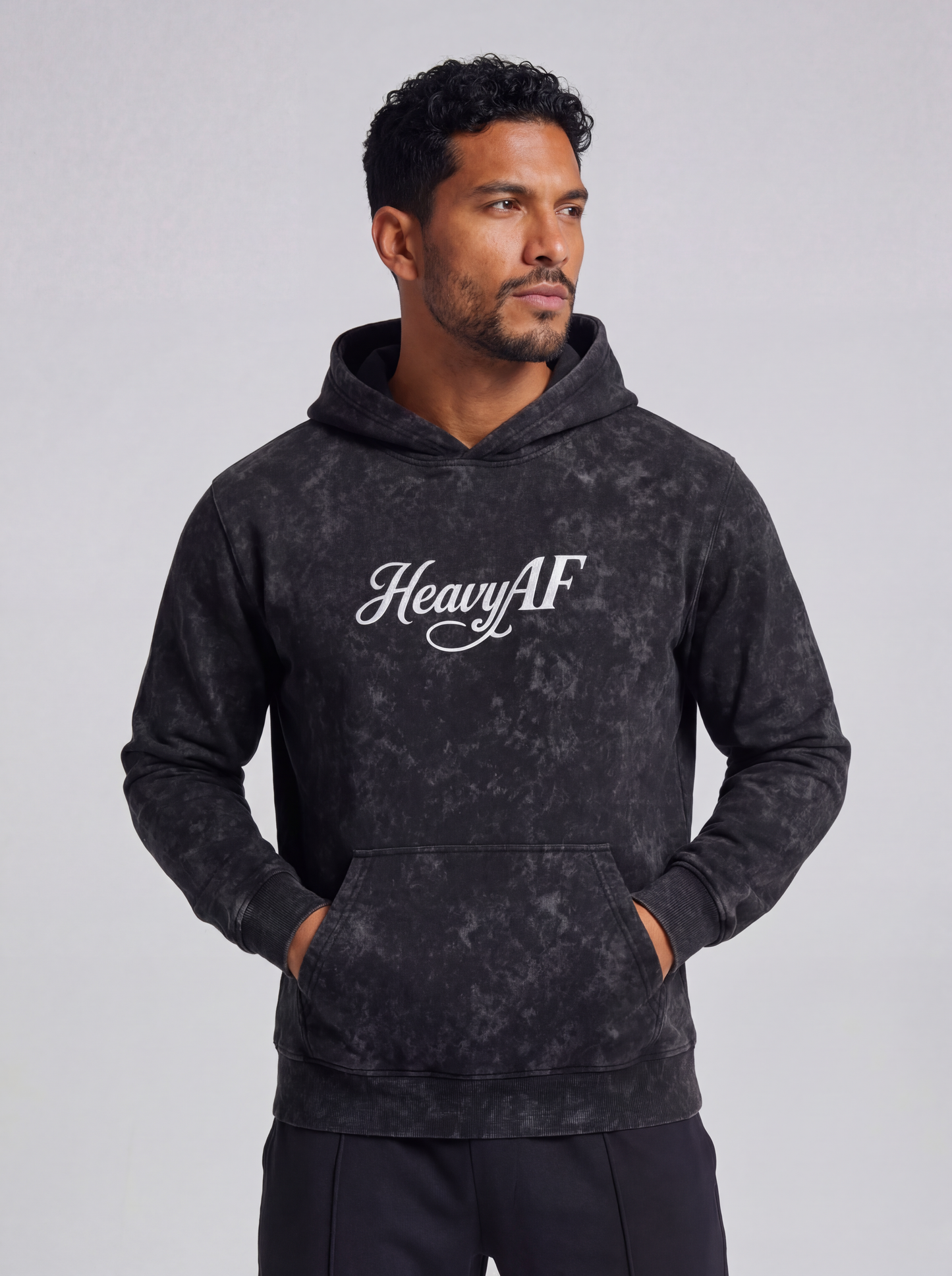 Hoddie Acid wash Hombre